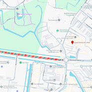 Afsluiting Wassenaarseweg bij Basalt Leiden